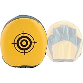 OUKENS Boxing Pads Mini Focus Mitts,PU Leather Boxing Curved Focus Punching Mitts Kids Mini Boxing Gloves Pads Boxing Target Pads for Kickboxing, MMA, Muay Thai, Punching Target, Martial Arts
