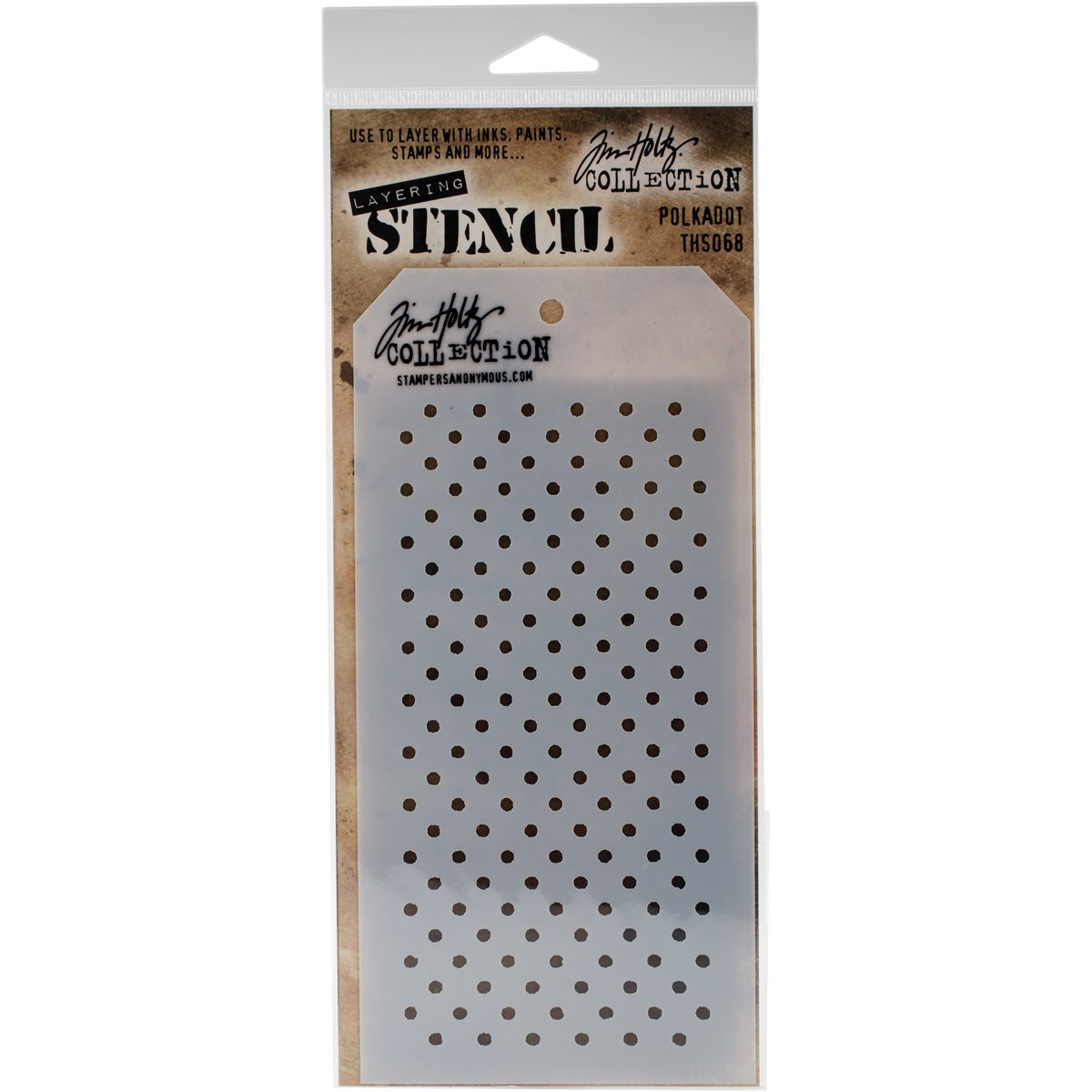 Stampers Anonymous THS068 Tim Holtz Layered Stencil, Multi-Colour, 4.125 x 8.5-Inch