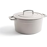 Martha by Martha Stewart 5 QT European Enameled Cast Iron Dutch Oven w/Lid - Cobblestone