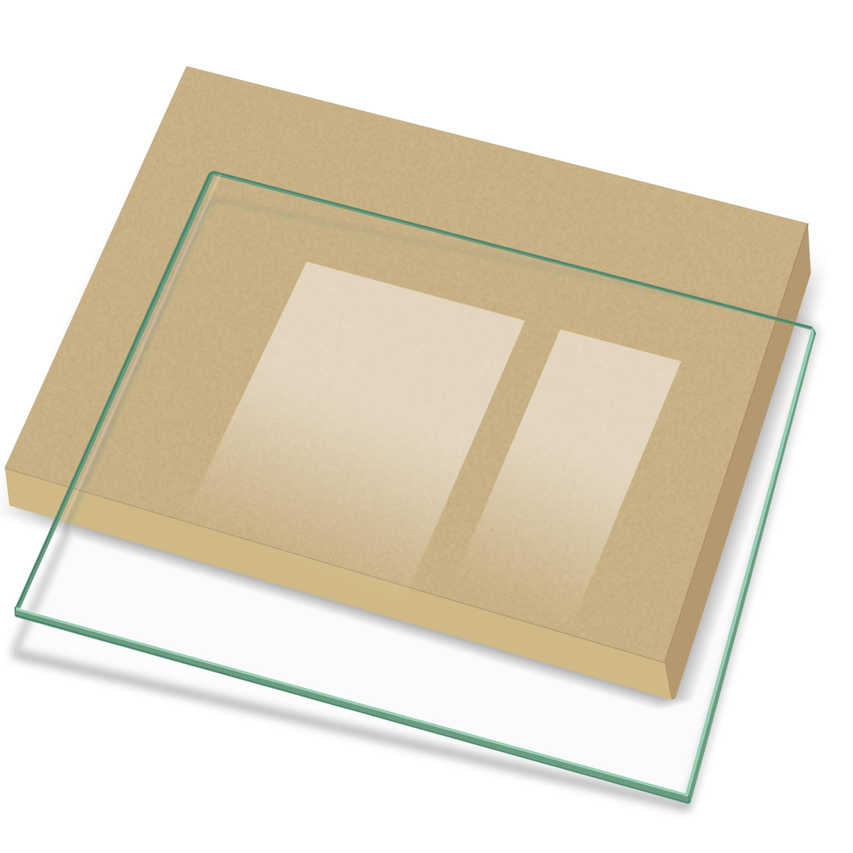 Photo 1 of 240350621 Refrigerator Glass Shelf Crisper Pan Insert compatible with Frigidaire Kenmore Westing-house Refrigerator Glass Shelves, Replacement Crisper Drawer Cover 240443310 AP2115934 240350678