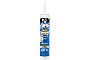 DAP AMP All Weather Window, Door and Siding Sealant, White, 9 Oz (7079800760)