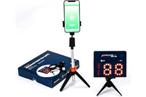 Potent Speed Radar Gun 2.0 w. App Support - Track & Record Progress - Instantly Measure Shot Speed - Ultra-Slim Device, Adjus