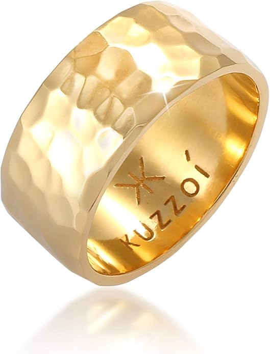 Kuzzoi Herenringen, zegelring (12 mm) en klassieke bandring (3