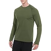 Cagola Men's Fleece Lined Thermal Shirts Midweight Crew/Mock Neck Base Layer Long Sleeve Top Cold Weather Workout