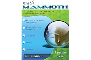 Math Mammoth Grade 6-A Worktext, Canadian Version