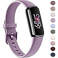 AK Sport Band Compatible with Fitbit Luxe Bands for Women Men, Soft Silicone Replacement Sport Straps Wristbands for Fitbit Luxe Fitness and Wellness Tracker