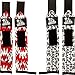 Wrist Wraps (2 Pairs/4 Wraps)for Weightlifting/Cross Training/Powerlifting/Bodybuilding-For Women & Men-Premium Quality Equipment & Accessories for Best Hand Strength-(Skulls & Flames)-1 Year Warranty