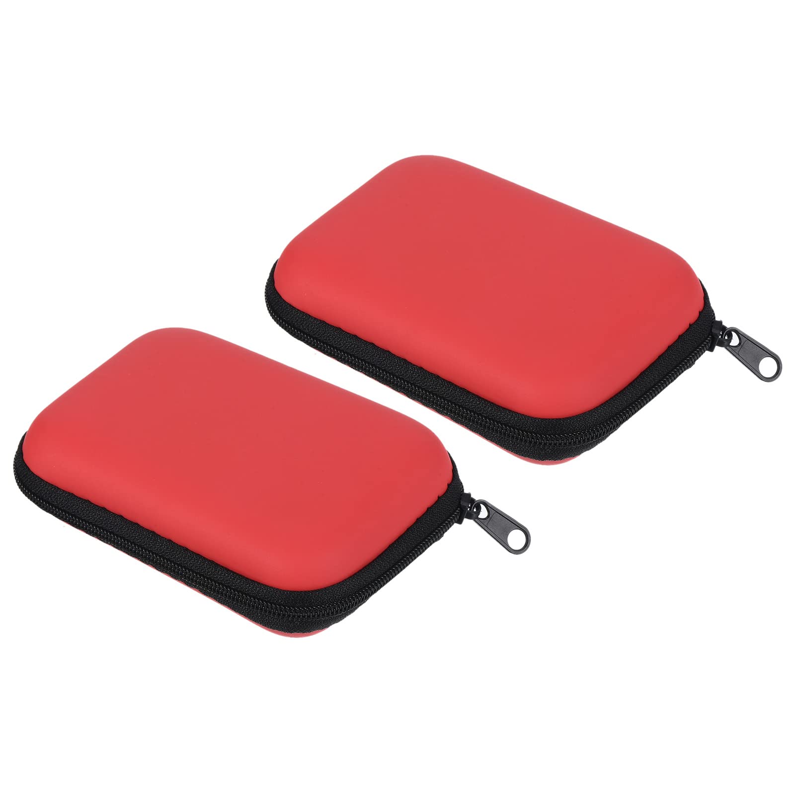 PATIKIL Dart Case, 2 Pack Multi-Functional EVA Darts Carrying Storage with Mesh Pockets for Darts, Tips, Flights, Accessories, Red