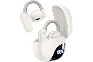 TAGRY AI Translation Earbuds Real Time 164 Languages 80H Playtime Translator Ear Buds Audifonos Traductores Inglés Español Wireless Earphones Bluetooth Headphones Travel Business Meeting Learning Off White