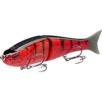 Bassdash SwimShad Glide Bait Leurre Articulé Souple pour Perche, Brochet, Saumon, Truite, Muskie
