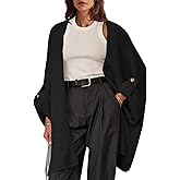 Saodimallsu Womens Oversized Long Cardigan Sweaters Casual Open Front Chunky Knit Slouchy Fall Trendy Sweater Coats