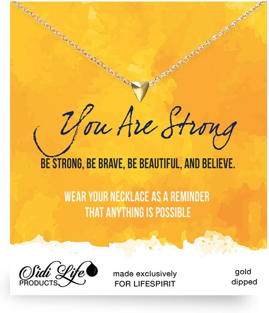 Life Spirit Pendant Necklace for Women, with Inspirational Card and Organza Gift Bag (Bag Color May Vary)