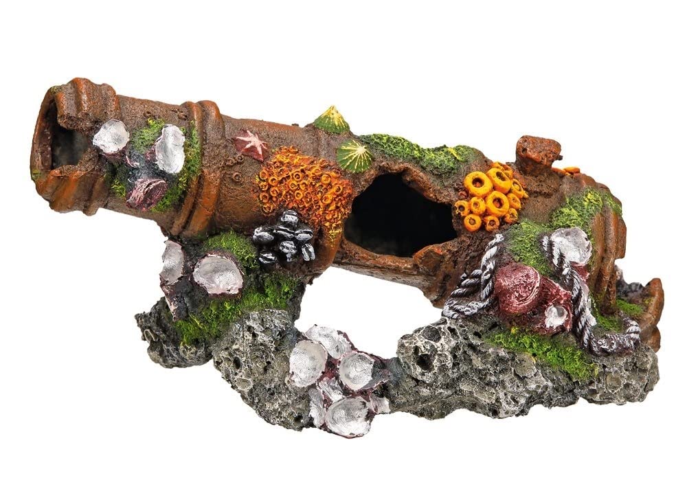 Nobby Cannon Aquarium Ornaments, 24 x 11.5 x 11.5 cm