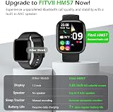FITVII Smart Watch Heart Rate Blood Pressure Blood Oxygen Sleep Tracking view 2
