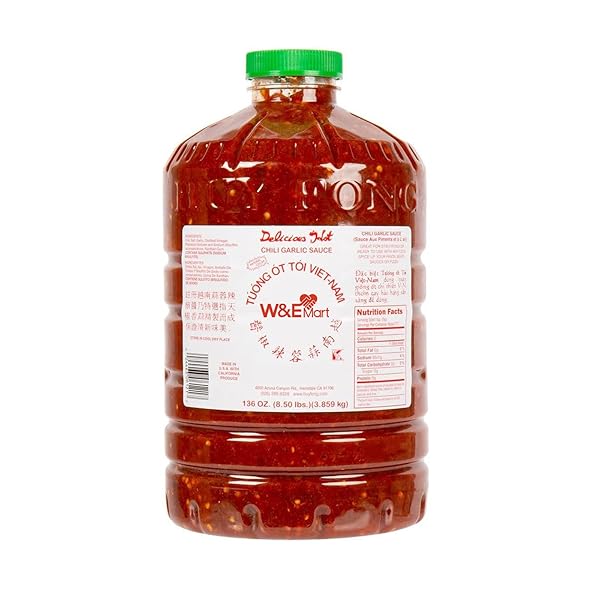 CHILI GARLIC SAUCE, 8.50 POUND,GARLIC,136.0 OUNCE HUY FONG