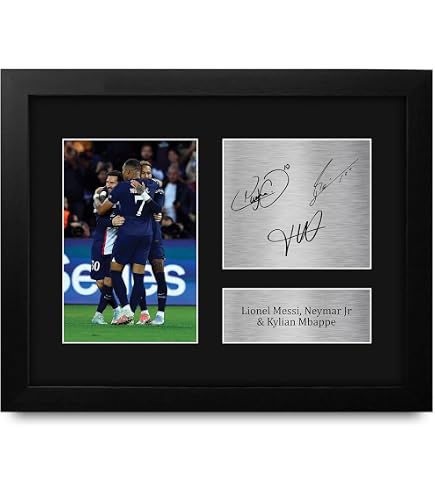 Cadre Photo Signé Lamine Yamal – A4, Noir, Réimpression Autographe, 30,5 X 20,3 Cm, Fait Main Au Royaume-Uni