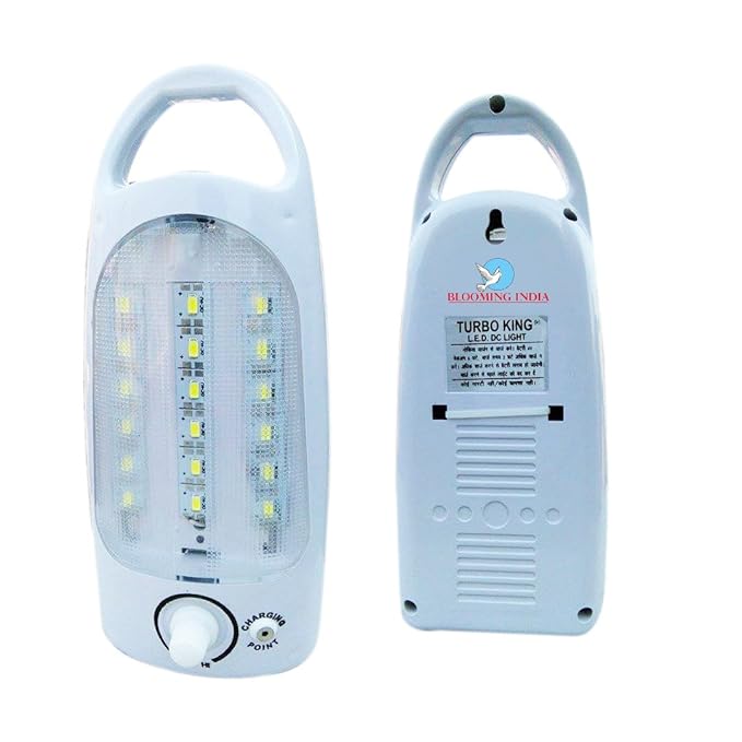 Blooming India Rechargeable LED Lantern (White) 18 bulb LED light & charger{ saimax/sultan led light }