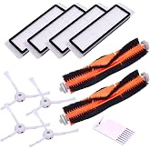 Neutop Replacement Kit Compatible with Roborock S6 S5 S4 E35 E25 E20 | Parts for S6 Pure S5 Max E4 C10 S50 Robot Vacuum with 2 Main Brushes 4 Filters 4 Side Brushes 1 Cleaning Tool