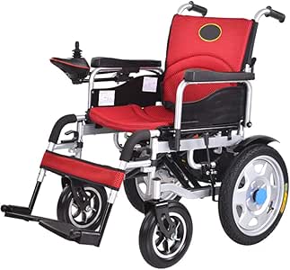 LXLCZ Silla de Ruedas eléctrica Liviana y Plegable los Modos duales