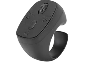 CUIFATI Scrolling Ring, Wireless Remote Control for Phone Selfie Video Reading with Smooth Sliding Wheel, Compatible with OS 