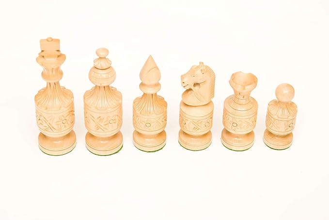 247 Golden Rosewood & Boxwood 4 Chess Set