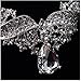 Wedding Bridal Teardrop Crystal Jewelry Sets for Women (1 Set Earrings,1 PCS Necklace)