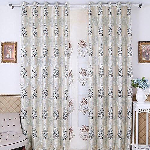 Yuan Futian Precision embossed Jacquard Blackout Drapes 2 Piece , blue , 180cm210cm/70"82"