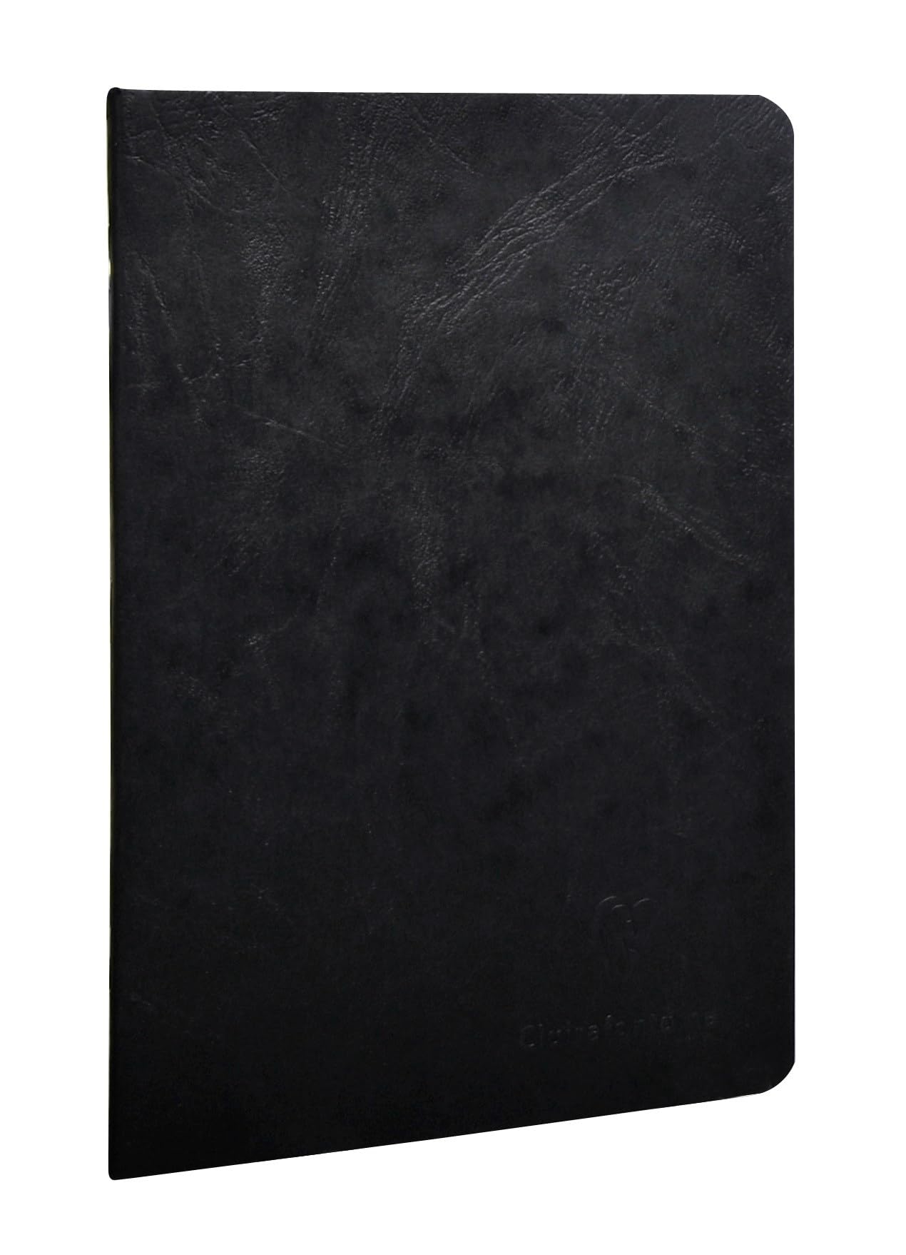 Clairefontaine 733161C Collection Age Bag A Black Stapled Notebook - A5 14,8x21 cm - 96 Lined Pages - White Paper 90 g - Glossy Card Cover Leather Grain — image 1