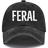 Feral Hat, Funny Feral Baseball Caps Hats for Women Men