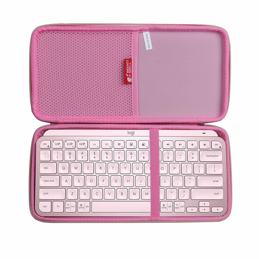 Hermitshell Hard Travel Case for Logitech MX Keys Mini Minimalist Wireless Illuminated Keyboard (Rose Gold)