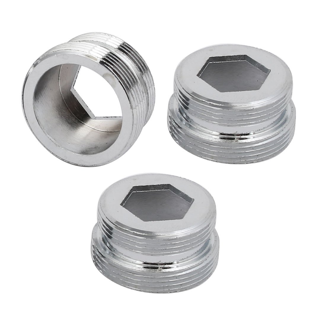 Sourcingmap 3pcs M24 to M22 Male Thread Water Purifier Faucet Adapter Connector