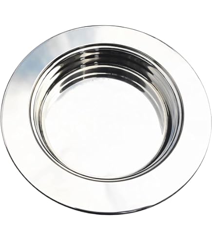 Communion Plates SruiSwei Polished Stainless Steel Communion Bread Tray Plate With Cover For Churches, Stackable Communion Plate With Lid For Church Supplies Holy Communion Bread