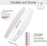 BLESWIN Professional Nail Files 25pcs 180/240 Grit Double Sided Emery Board view 2