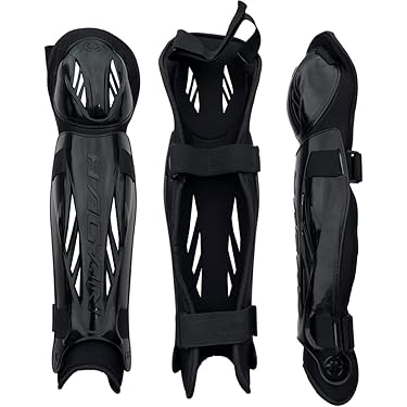 PowerTek V5.0 Tek Hockey Shin Guards - Anatomical Fit With Full Calf Protection