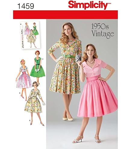 セット販売 Women's Dress Patterns Amazon.com: Simplicity Vintage Simplicity 1459 Vintage