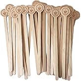Coffee Stirrers Stir Sticks Wooden Beverage Mixer with Round Ends,Disposable Environmentally Friendly Biodegradable Cafe Grade Beverage Stir Sticks for 6 Inch Coffee Milk Cocktail Tea (100)