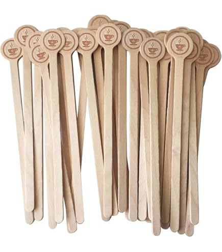 Lot De 500 Bâtonnets Mélangeurs En Bois Biodégradables - Longueur 17.8 Cm, épaisseur 2 Mm, Idéal Pour Café, Thé, Vin Et Loisirs Créatifs