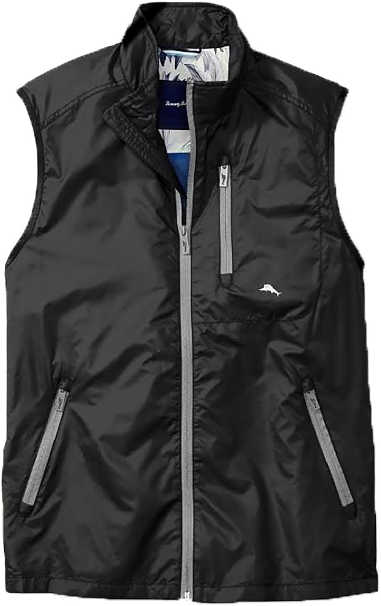 Tommy Bahama Nine Iron Vest (Black, M) at Amazon Men’s Clothing store