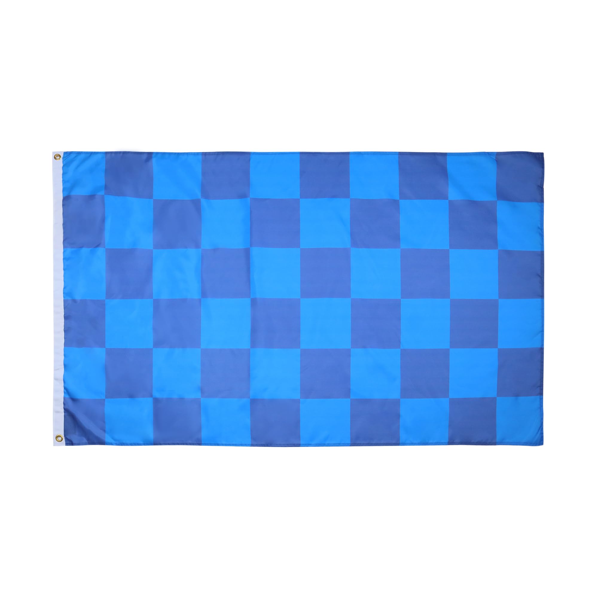 AZ FLAG - Sky And Navy Check Flag - 3x5 Ft - 100D Polyester Checkered Racing Banner with Two Metal Grommets - Fade Resistant - Vivid Colors - 3' x 5' Feet - 150x90 Cm