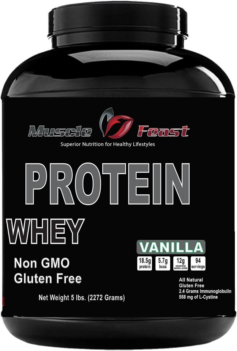 Whey Protein Vanilla 5lb Health & Personal Care