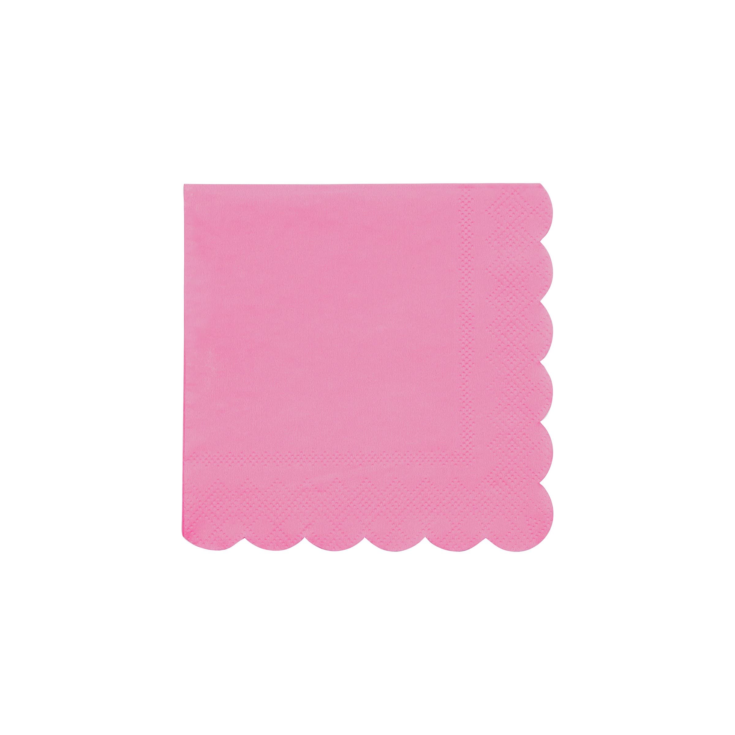 Meri Meri Small Bubblegum Pink Paper Napkins (Pack of 20)