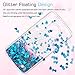 Moto G5 Plus Case,Moto G Plus 5th Generation Case with HD Screen Protector for Girl Women,LeYi Glitter Bling Shiny Liquid Moving Quicksand Clear TPU Phone Case for Motorola Moto G5 Plus ZX Blue