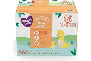 CARTREP Shea Butter Baby Wipes, 900 Count - Free From Phenoxyethanol, Parabens, Phthalates, And Alcohol - Enriched With Soothing Shea Butter - Ultra Soft - Gentle On Skin - Hypoallergenic And pH Balanced