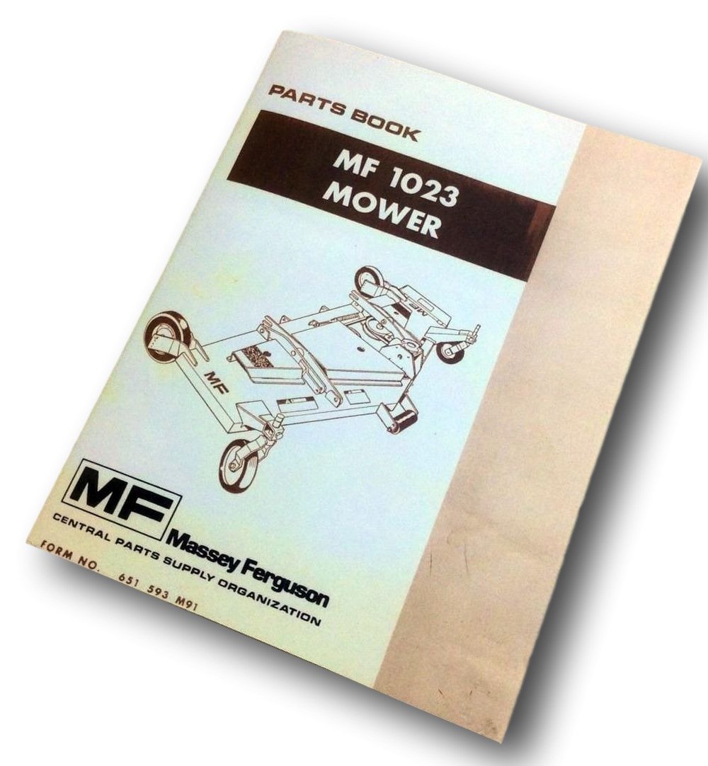 Amazon.com: Massey Ferguson Mf 1023 Mower Parts Manual Book Finish Mower  Belly Mower: Industrial & Scientific