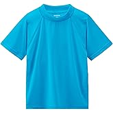 Boy's UPF 50+ Rash Guard Swim Shirts Short Sleeve Sun Protection SPF Fishing Surfing Water Beach Shirts Quick Dry