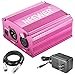 Neewer 1-Channel 48V Phantom Power Supply with Adapter and XLR Audio Cable (Pink)
