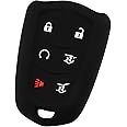 KeyGuardz Keyless Entry Remote Car Smart Key Fob Shell Cover Soft Rubber Protective Case for Cadillac Escalade HYQ2AB