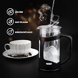 RainBean Cafetiere 2 Cups French Press 350 ml Stainless Filter Small Coffee view 4