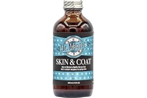 Dr. Maggie Skin and Coat | Omega 3 Supplement with Fish Oil, Flax, and Olive Oil | 240 ml