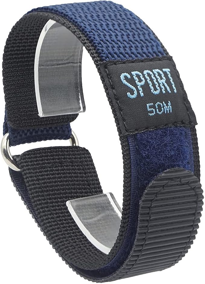 AMHUGE Hook & Loop Nylon Sport Watch BandWaterproof